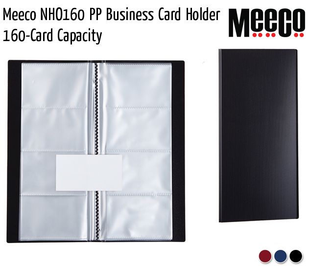 meeco nho160 pp business card holder
