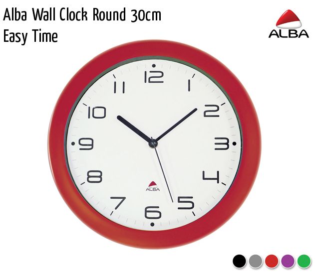 alba wall clock round 30cm