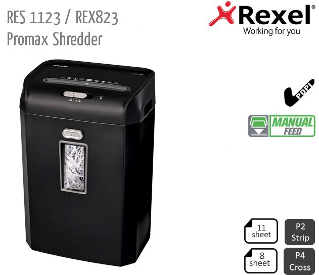 res 1123 and rex823 promax shredder