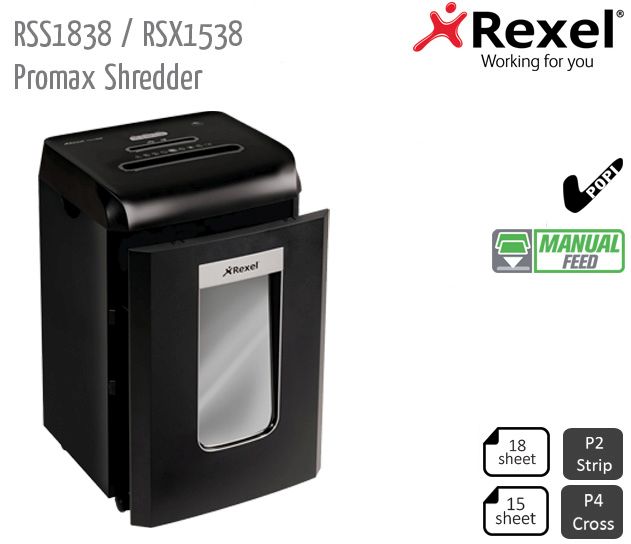 rss1838 and rsx1538 promax shredder