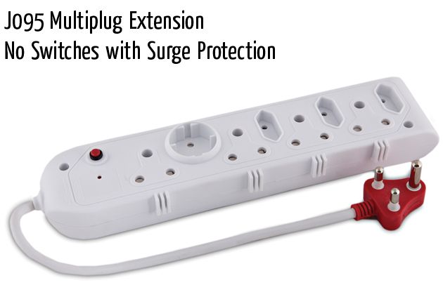 j095 multiplug extension no switches with surge protection
