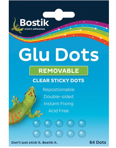 bostik glue dots removable
