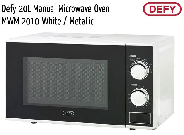 defy 20l manual microwave oven
