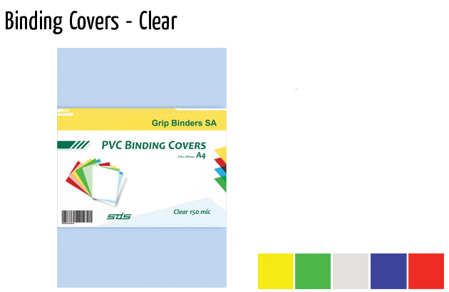 binding covers clear