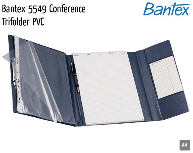 bantex 5549 conference trifolder pvc