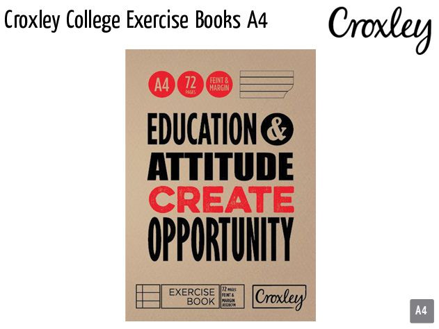 croxley college exercise books a4