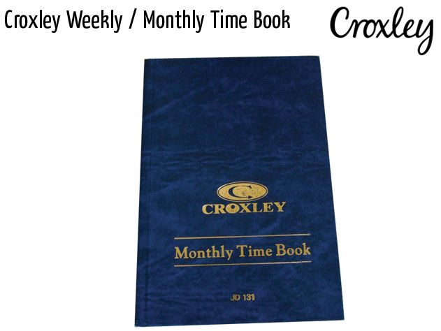 croxley weekly monthly time book