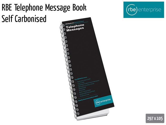 rbe telephone message book