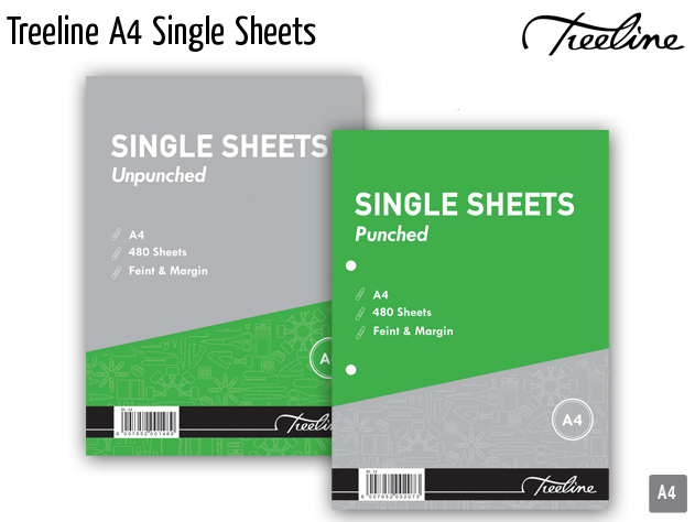 treeline a4 single sheet