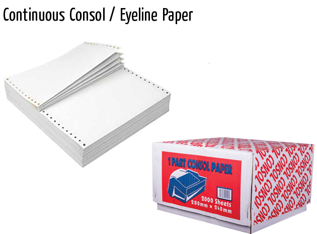 continuous consol eyeline paper