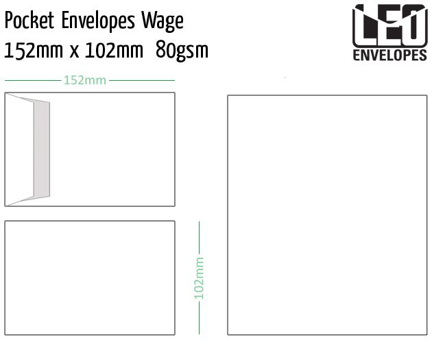 pocket envelopes wage