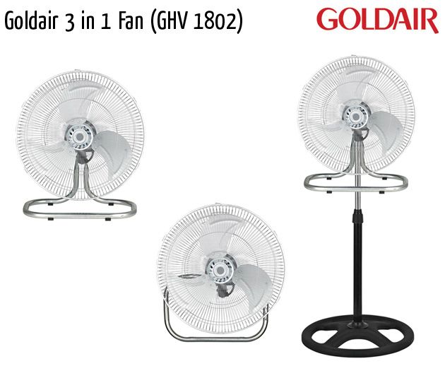 goldair 3 in 1 fan ghv 1802