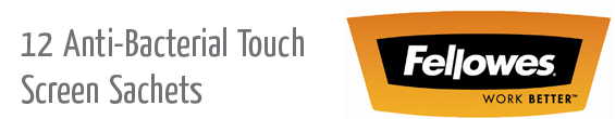 12 antibacterial touch screen sachets header