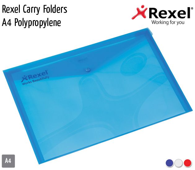 rexel carry folders a4 pp
