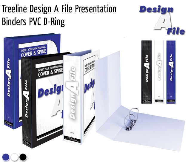 treeline design a file presentation binders pvc d ring