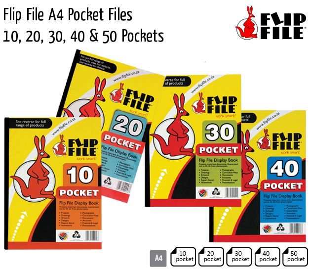 flip file a4 pocket files