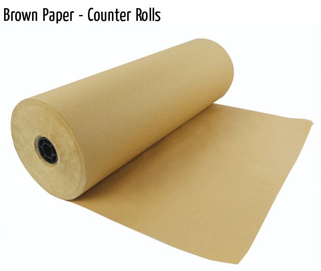 brown paper counter rolls