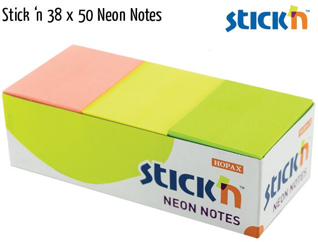 stick n 38x50 neon notes
