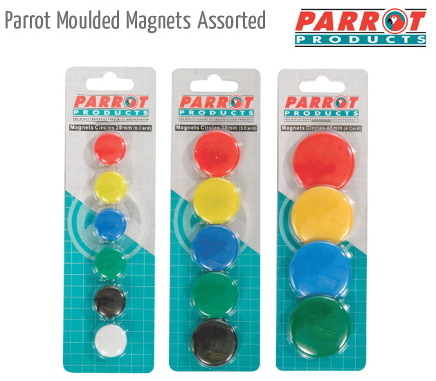 parrot moulded magnets assorted