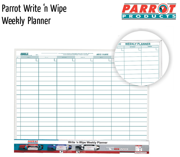 parrot write n wipe weekly planner