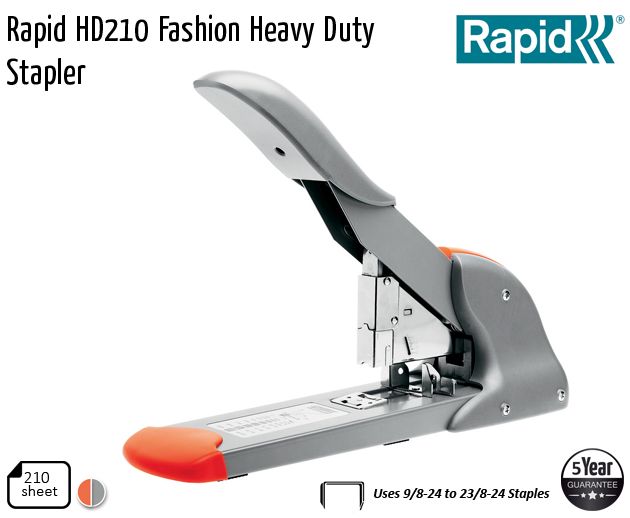 rapid hd210 fashion heavy duty stapler