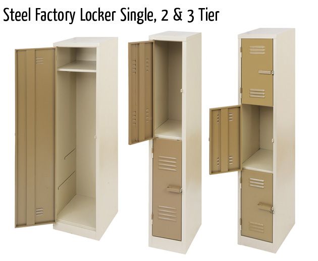 steel factory locker single 2 3 tier