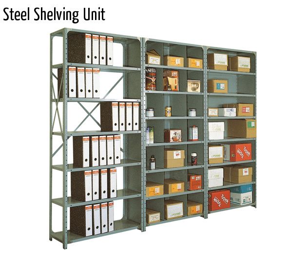 steel shelving unit