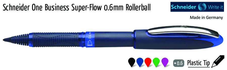 liquid schneider one business super flow 06mm rollerball