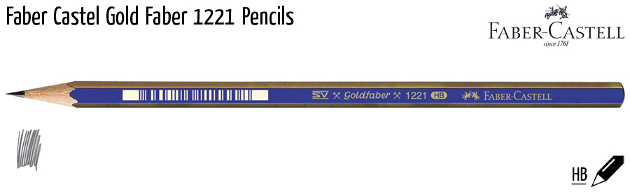 pencils fabercastel goldfaber 1221