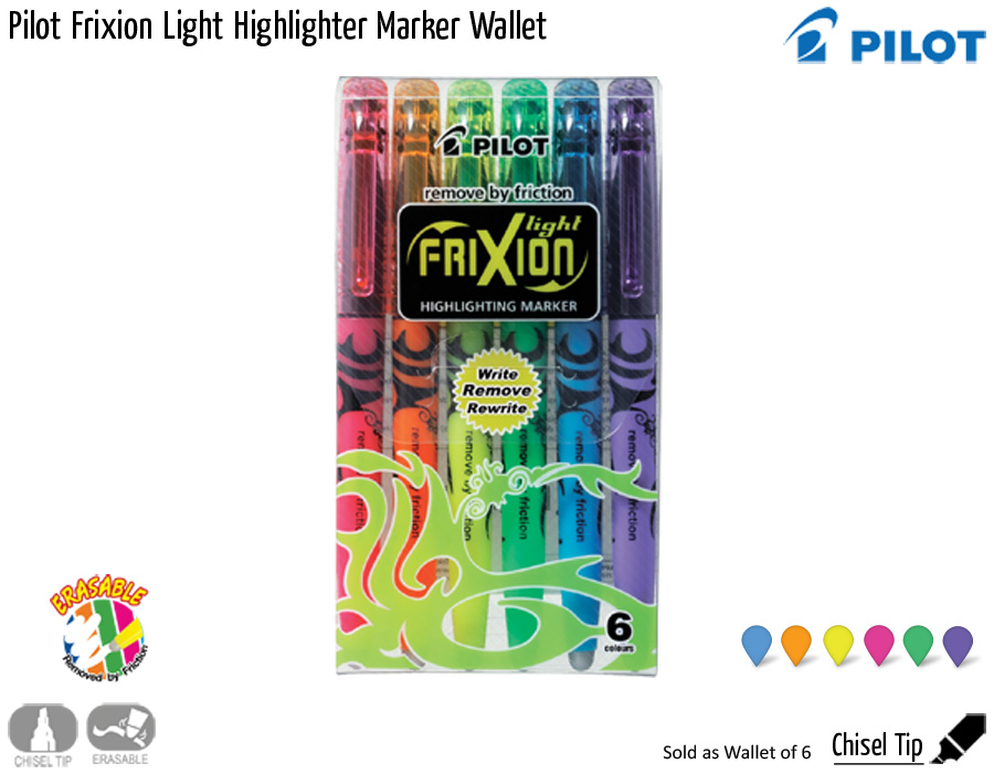 wallets pilot frixion light highlighter marker wallet